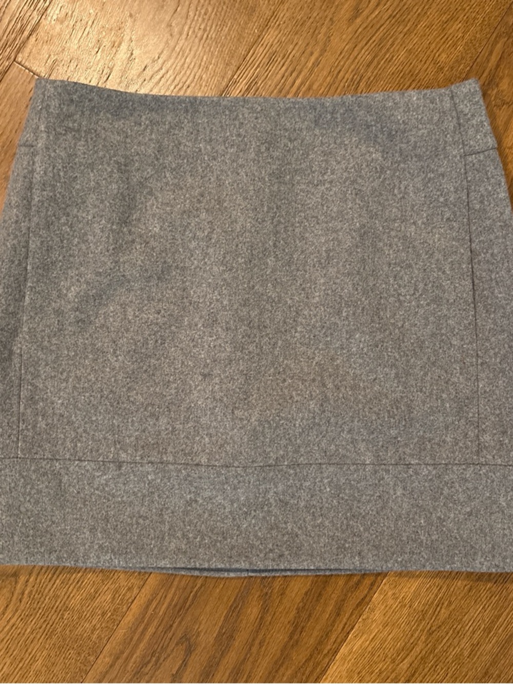J. Crew Gray Wool-Blend Mini Skirt Y2K